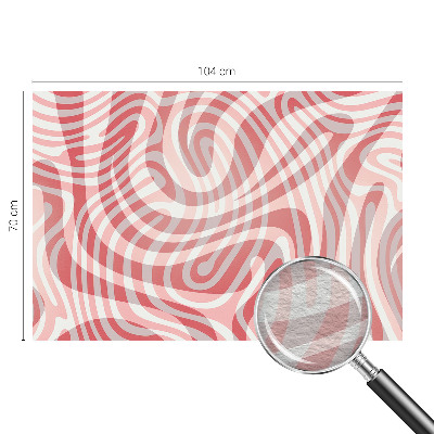 Papier peint panoramique intissé avec un motif de lignes ondulées