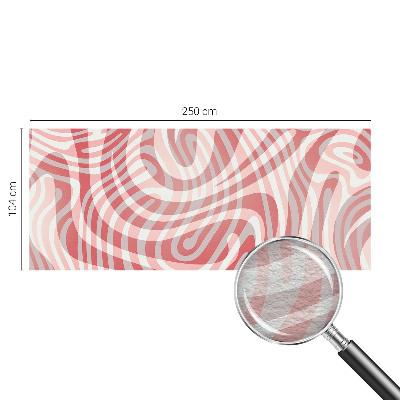 Papier peint panoramique intissé avec un motif de lignes ondulées