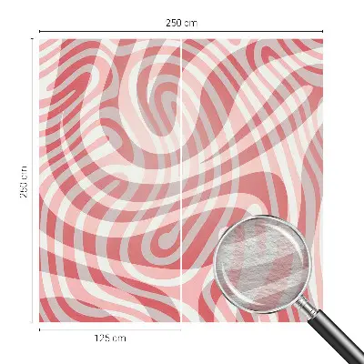 Papier peint panoramique intissé avec un motif de lignes ondulées