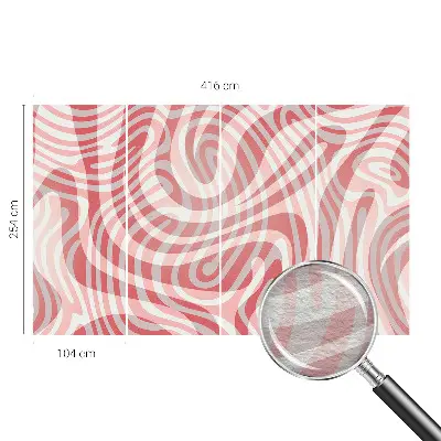 Papier peint intissé Lignes ondulées