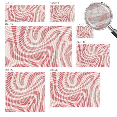Papier peint intissé Lignes ondulées