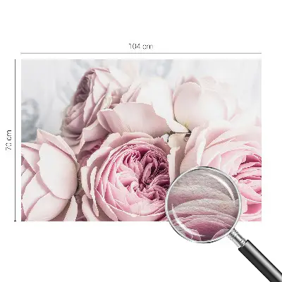 Papier peint photographique intissé roses roses
