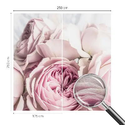 Papier peint photographique intissé roses roses