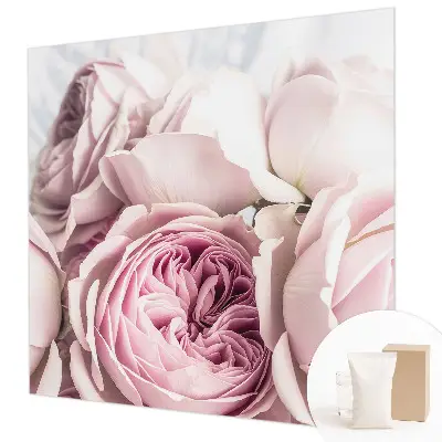 Papier peint photographique intissé roses roses