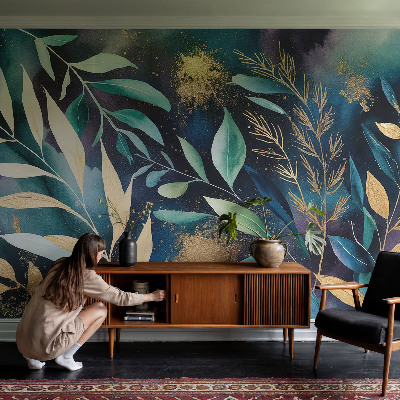Papier peint panoramique chambre Botanické listy