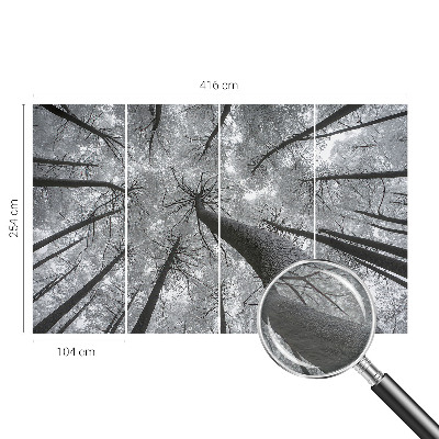 Papier peint panoramique haut de gamme avec un motif de paysage hivernal