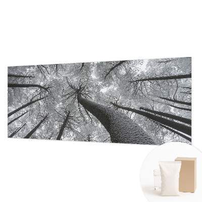 Papier peint panoramique haut de gamme avec un motif de paysage hivernal