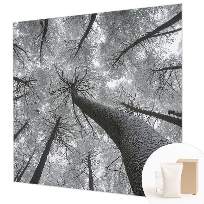 Papier peint panoramique haut de gamme avec un motif de paysage hivernal