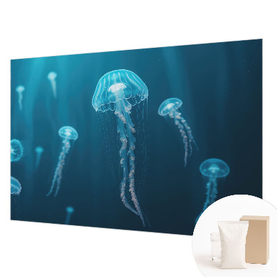 Papier peint panoramique intissé moderne à motif « élégance marine »