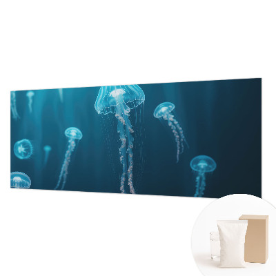 Papier peint panoramique intissé moderne à motif « élégance marine »
