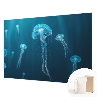 Papier peint panoramique intissé moderne à motif « élégance marine »
