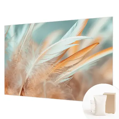 Papier peint intissé imprimé Plumes délicates
