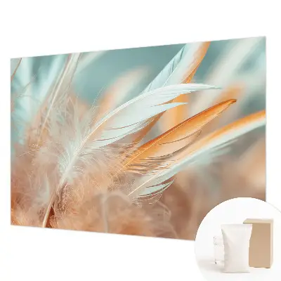 Papier peint intissé imprimé Plumes délicates