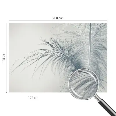 Papier peint photographique intissé Plume délicate