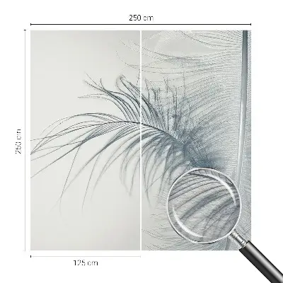 Papier peint photographique intissé Plume délicate