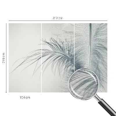 Papier peint photographique intissé Plume délicate