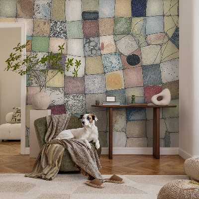 Papier peint chambre moderne Farebná mozaika