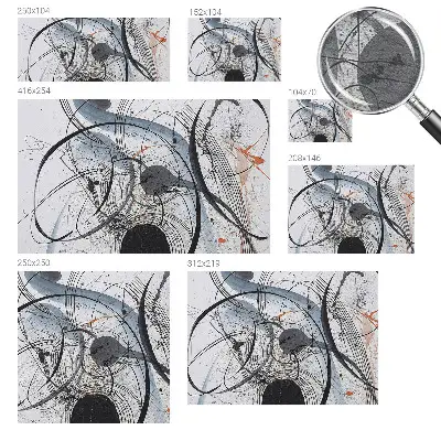 Papier peint photo sur tissu non tissé Abstraction expressive