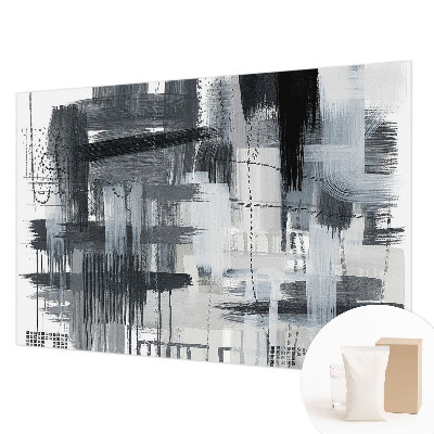 Papier peint panoramique salon avec un motif d'art moderne