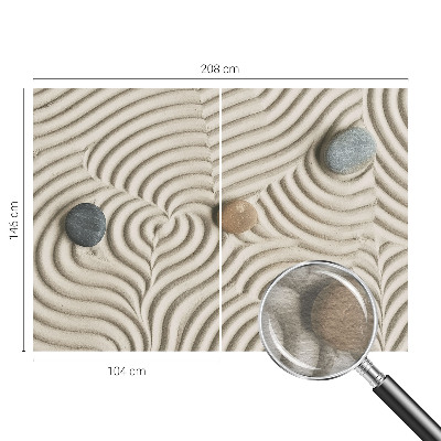 Tapisserie panoramique avec motif « Harmonické vlny »