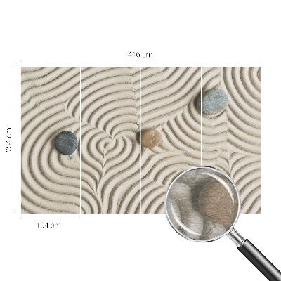 Tapisserie panoramique avec motif « Harmonické vlny »