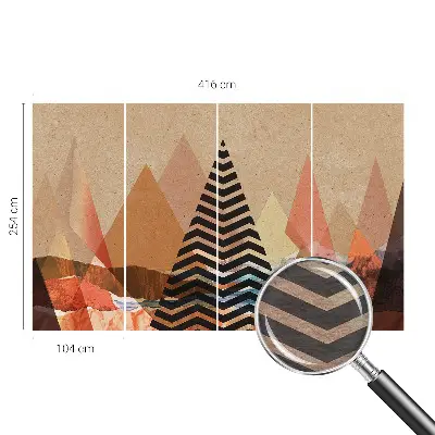 Papier peint photo grand format pour le mur paysage abstrait