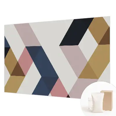 Papier peint photo sur tissu non tissé Losanges colorés