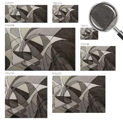 Papier peint photo imprimé sur tissu non tissé Abstraction géométrique