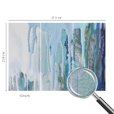 Papier peint panoramique de haute qualité avec le motif « Modré kaskády »