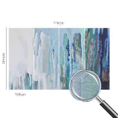 Papier peint panoramique de haute qualité avec le motif « Modré kaskády »