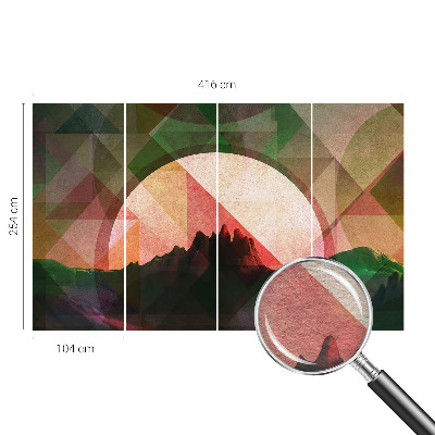 Papier peint panoramique intissé moderne Malebné kopce