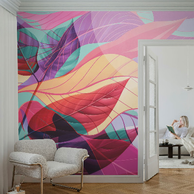 Papier peint photographique salon Abstraktné listy
