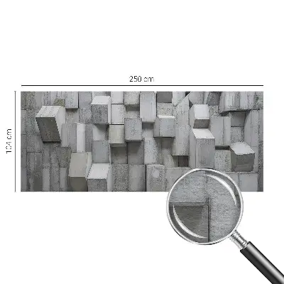 Papier peint intissé imprimé Blocs de béton