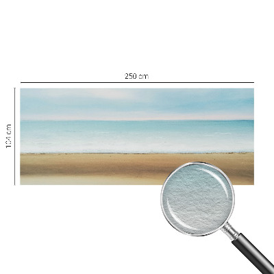 Tapisserie murale avec un motif de paysage marin