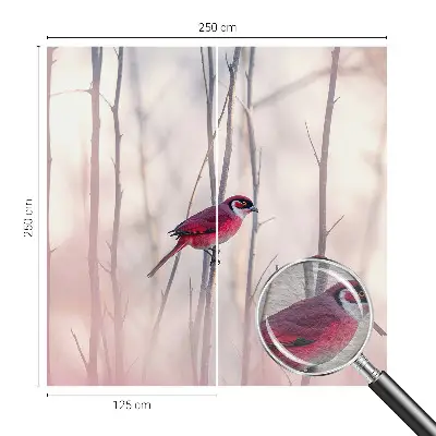 Papier peint photo imprimé sur tissu non tissé couple d'oiseaux