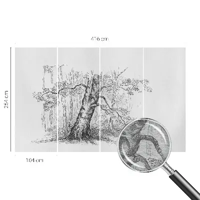 Papier peint intissé Arbre forestier