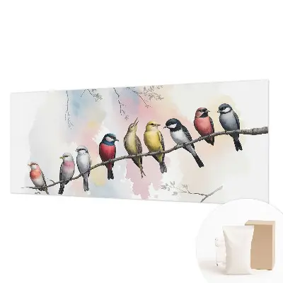 Papier peint photo sur tissu non tissé Oiseaux sur une branche
