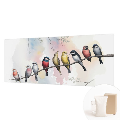 Papier peint chambre moderne Vtáky na konári