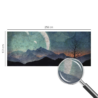 Papier peint panoramique sur mesure Nočná krajina