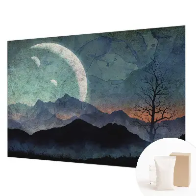 Papier peint photographique sur tissu non tissé paysage nocturne