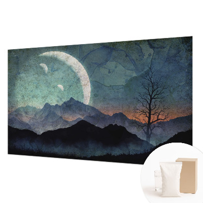 Papier peint panoramique sur mesure Nočná krajina