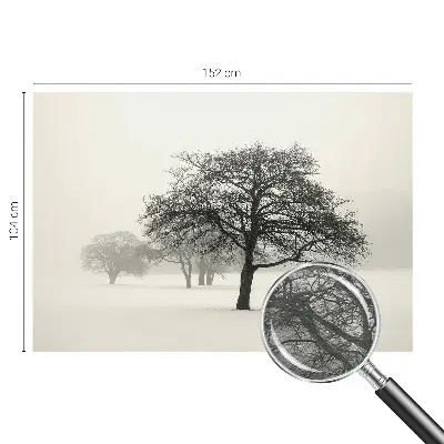 Papier peint photo imprimé sur tissu non tissé Arbres d'hiver