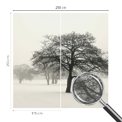 Papier peint panoramique intissé Zimné stromy