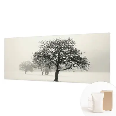 Papier peint photo imprimé sur tissu non tissé Arbres d'hiver