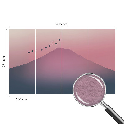 Tapisserie panoramique Horský západ