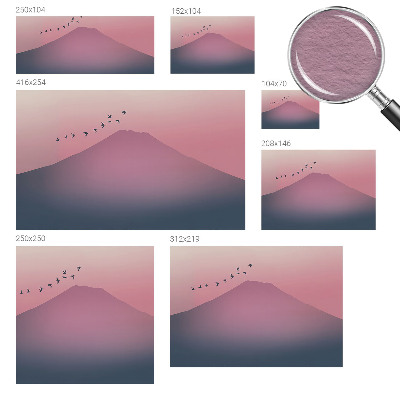 Tapisserie panoramique Horský západ