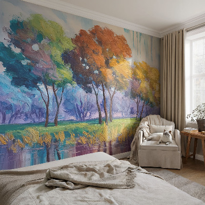 Papier peint panoramique salon Abstrakcia stromu