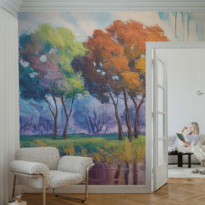 Papier peint panoramique salon Abstrakcia stromu