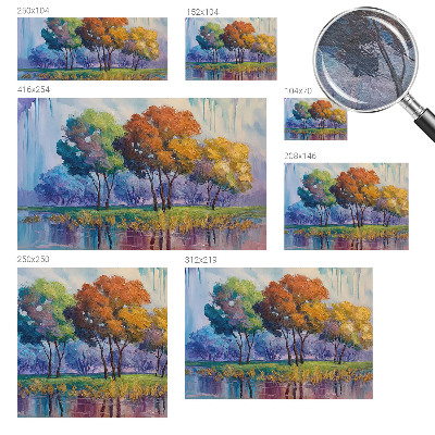 Papier peint panoramique salon Abstrakcia stromu