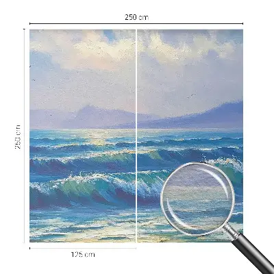 Papier peint photo grand format pour le mur vagues de la mer